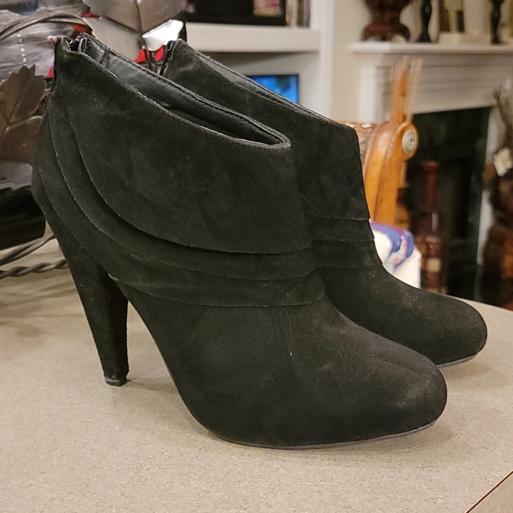 Black Suede Ankle Boots